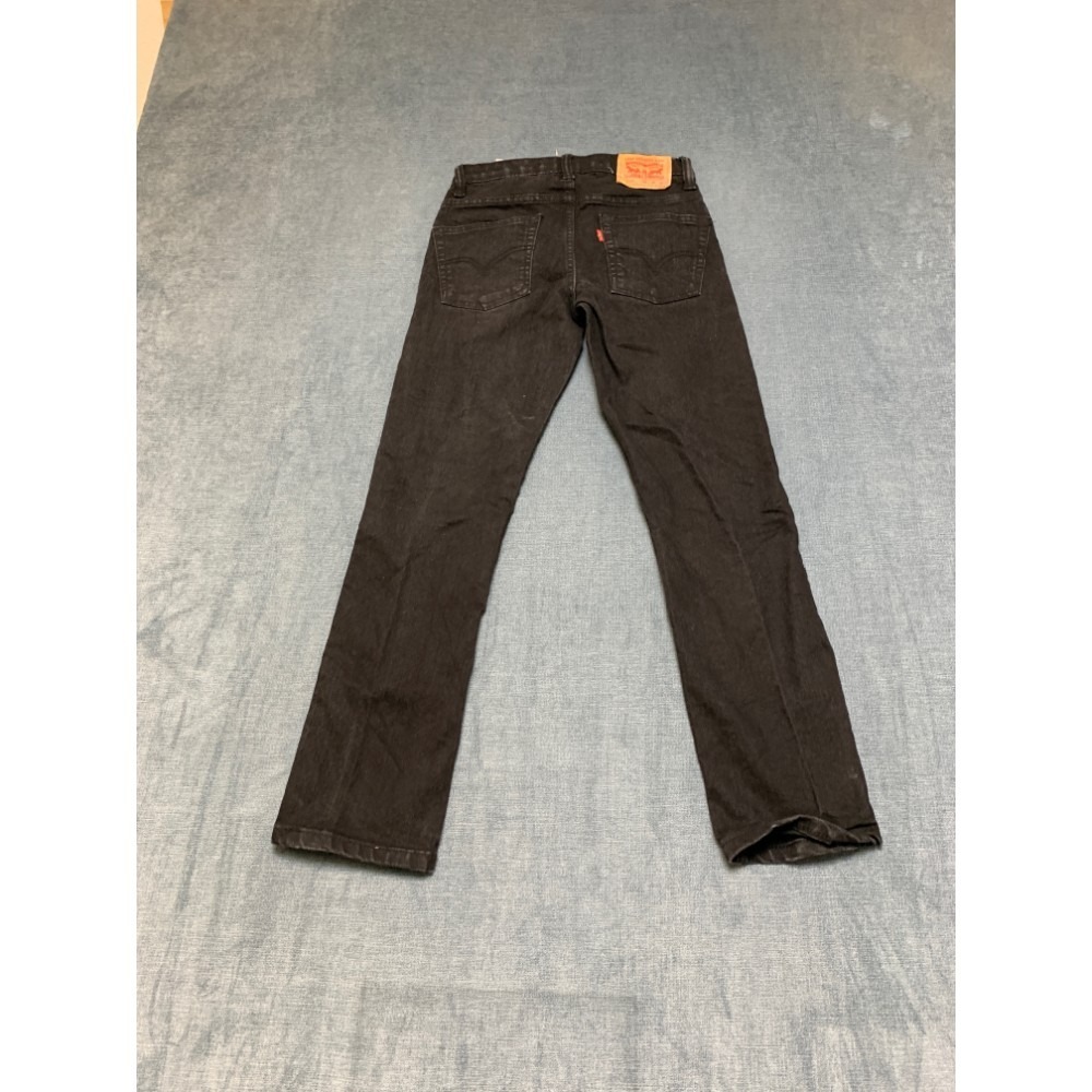 Levi's 511 Slim Fit Jeans Womens 12 Black Denim Dark Wash 5-Pockets Streetwear
